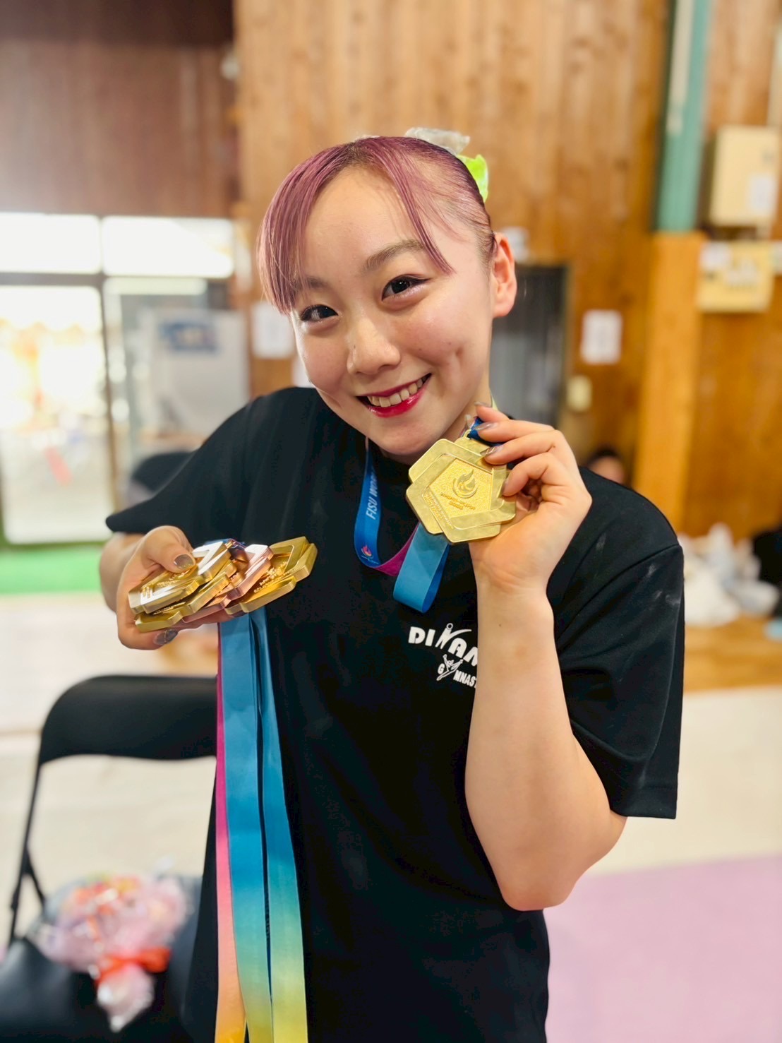 宮田笙子選手 金メダル披露 ディナモ体操クラブ氷上校 イベント